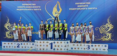 Серебряные медали калмыцких гимнасток